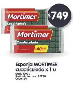 Supermercados Buenos Días MORTIMER Esponja cuadriculada xlu oferta
