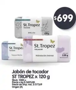 Supermercados Buenos Días ST TROPEZ Jabón de tocador oferta