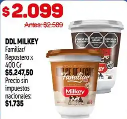 Makro Milkey dulce de leche familiar oferta