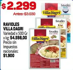 Makro Villa dagri ravioles oferta
