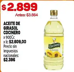 Makro Cocinero aceite de girasol oferta