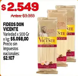 Makro Don vicente fideos variedad oferta