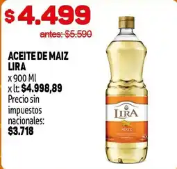 Makro Lira aceite de maiz oferta