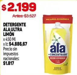 Makro Ala ultra detergente limón oferta