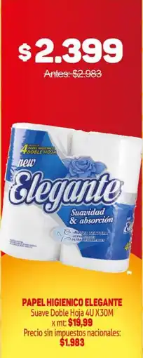 Makro Elegante papel higienico oferta