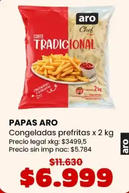 Makro Aro papas congeladas prefritas oferta