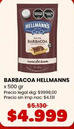 Makro Hellmanns salsa barbacoa locos xel asado oferta
