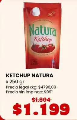 Makro Natura ketchup oferta