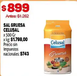 Makro Celusal sal gruesa oferta