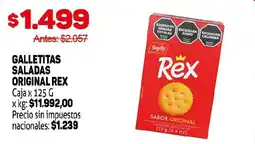 Makro Rex galletitas saladas original oferta