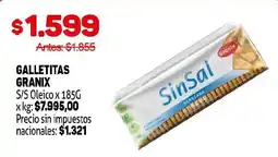 Makro Granix galletitas oferta