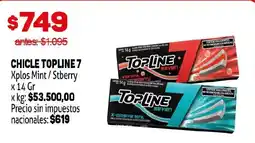 Makro Topline 7 chicle oferta