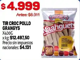 Makro Grangys tir croc pollo oferta