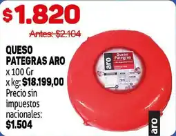 Makro Aro queso pategras aro oferta