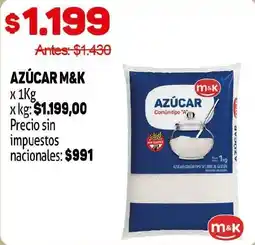 Makro M&K azúcar oferta