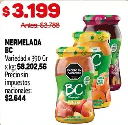 Makro Exceso en azucares mermelada bc oferta