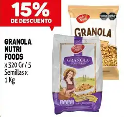 Makro Nutri foods granola oferta