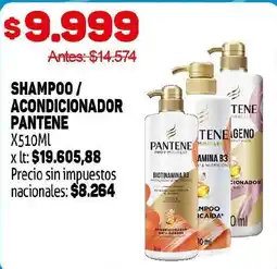 Makro Pantene shampoo / acondicionador oferta