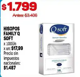 Makro Q soft hisopos family q soft oferta