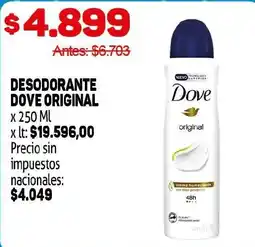 Makro Dove desodorante original oferta