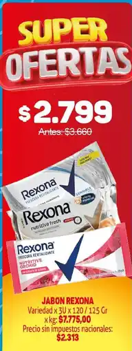 Makro Rexona jabon oferta