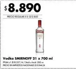 Disco Smirnoff - vodka 21 x 700 ml oferta