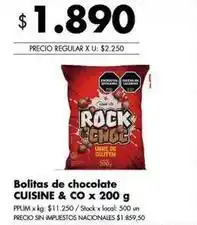 Disco Bolitas de chocolate oferta