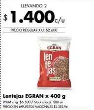 Disco Egran - lentejas oferta