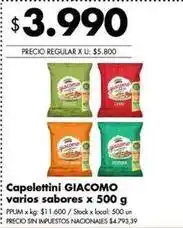 Disco Giacomo - cappeletti oferta