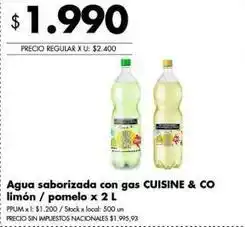 Disco Agua saborizada con gas oferta
