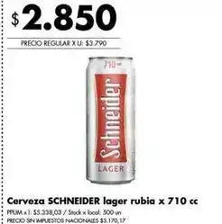 Disco Schneider - lager rubia oferta