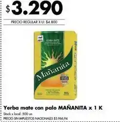 Disco Mañanita - yerba mate con palo oferta