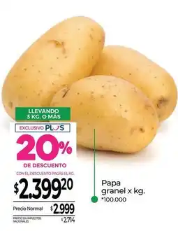 La Anonima Papa granel oferta