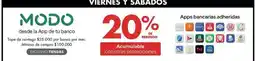Disco 20% de descuento oferta