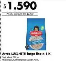 Disco Lucchetti - arroz largo fino oferta