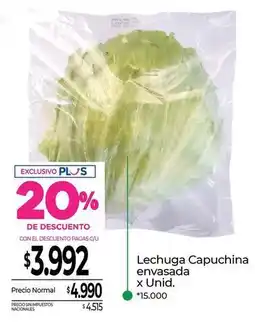 La Anonima Lechuga capuchina oferta