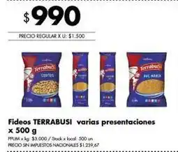Disco Terrabusi - fideos oferta