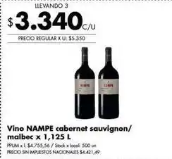 Disco Nampe - vino nampe cabernet sauvignon/malbec oferta