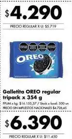 Disco Oreo - galletita regular tripack oferta
