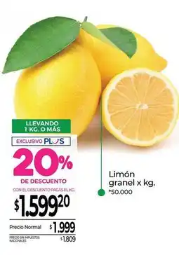 La Anonima Limón granel oferta
