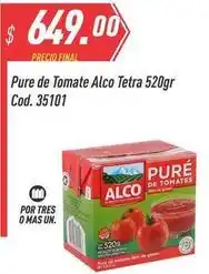 Supermercados Comodin Alco - pure de tomate tetra 520gr cod. 35101 oferta