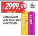 Supermercados Comodin Sedal - shampoo/acond. selecc. 340ml. cod.822/21/806 oferta