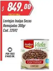 Supermercados Comodin Inalpa - lentejas secas remojadas 300gr cod. 22592 oferta