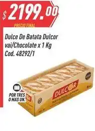 Supermercados Comodin Dulcor - dulce de batata vai/chocolate x 1 kg cod. 48292/1 oferta