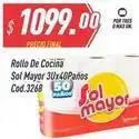 Supermercados Comodin Sol mayor - rollo de cocina 3ux40paños cod.3268 oferta