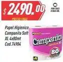 Supermercados Comodin Campanita - papel higienico xl 4x80mt cod.74904 oferta