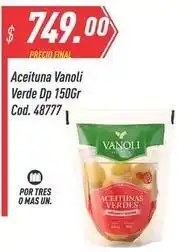 Supermercados Comodin Vanoli - aceituna verde dp 150gr cod. 48777 oferta