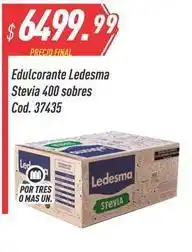 Supermercados Comodin Ledesma - edulcorante stevia 400 sobres cod. 37435 oferta