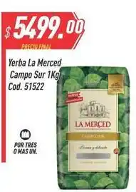 Supermercados Comodin La merced - yerba campo sur 1kg cod. 51522 oferta