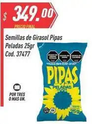 Supermercados Comodin Mas - semillas de girasol pipas peladas 25gr cod. 37477 oferta